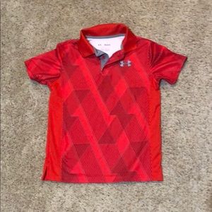 Boys Under Armor Short Sleeved Polo Shirt
